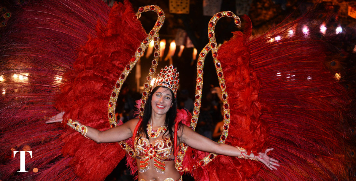 Así pasó la comparsa Aljibera por el carnaval de Villa Gesell