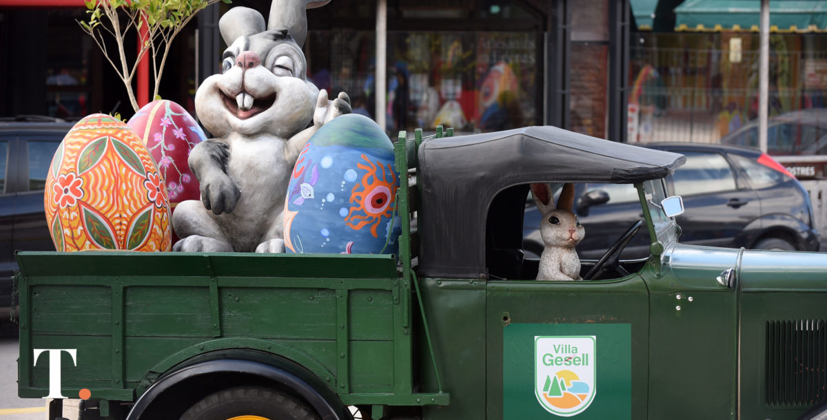 Pascua en Villa Gesell: está en marcha el concurso de búsqueda de los conejos