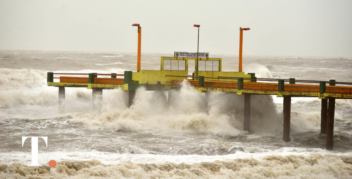 Alerta por crecida del mar en la costa atlántica bonaerense y el Río de la Plata