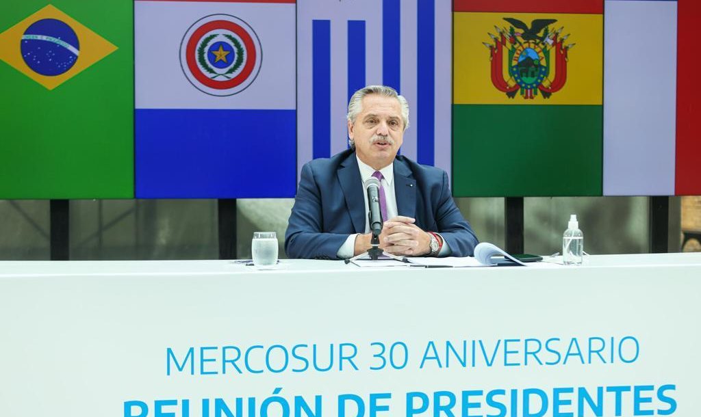 30° cumbre del Mercosur: tenso cruce entre Alberto Fernández y Lacalle Pou