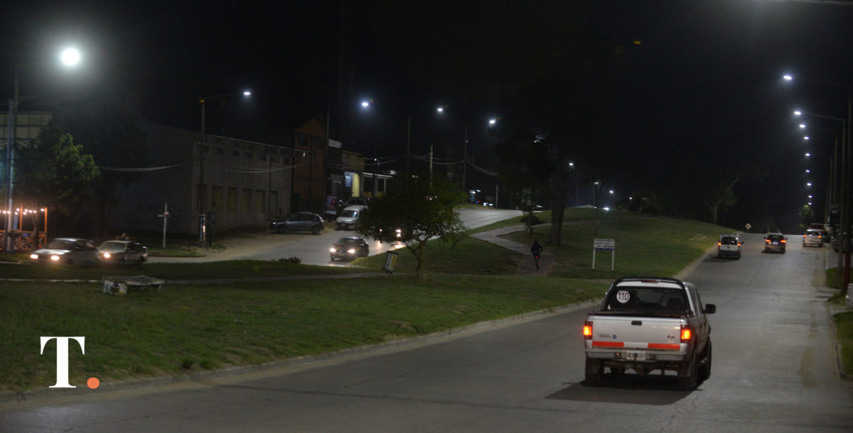 Se completó la iluminación del boulevard Silvio Gesell