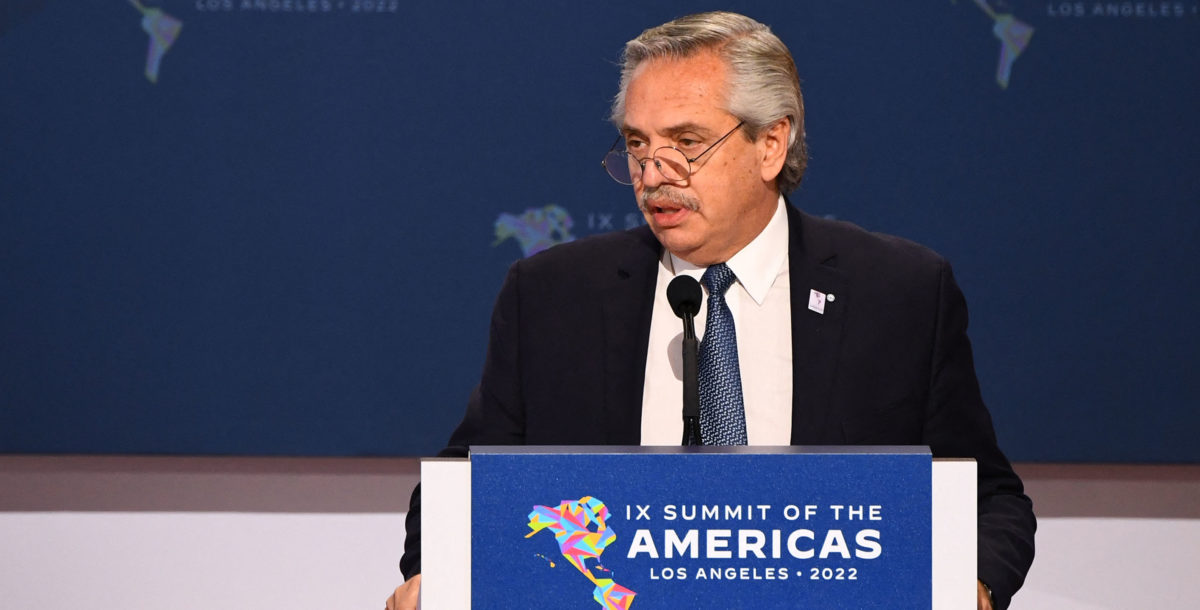 Cumbre de las Américas: duras críticas de Alberto Fernández a Estados Unidos