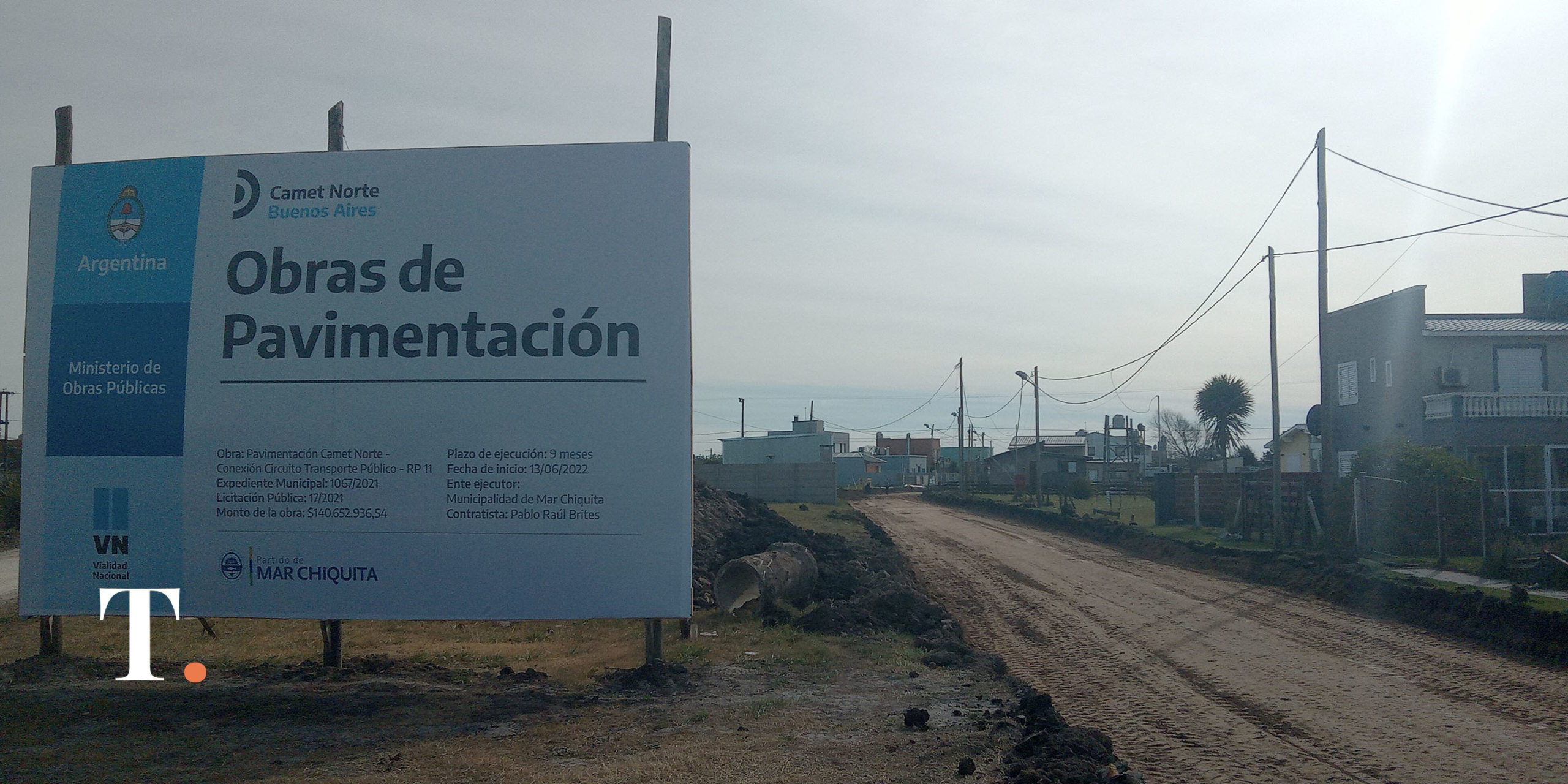 Camet Norte cambia el recorrido del 221 por avances en la pavimentación