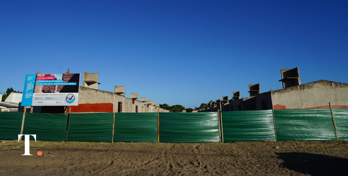Reactivaron las obras del barrio ex Foecyt de Villa Gesell
