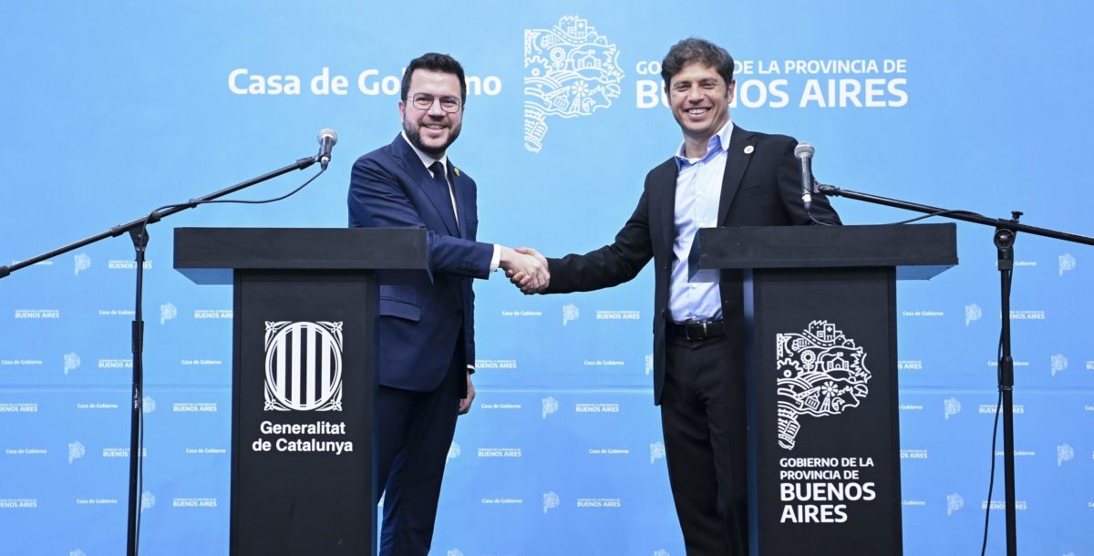 El gobierno bonaerense firma con el de Cataluña un acuerdo de cooperación