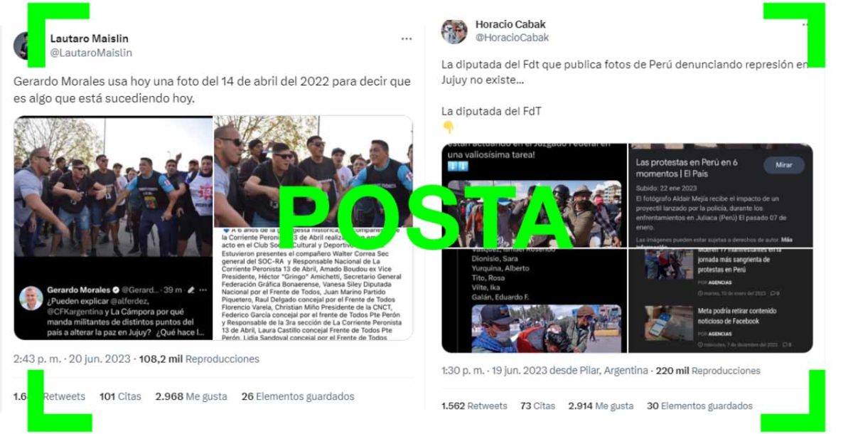 Qué desinformaciones circularon en el contexto de la violencia en Jujuy