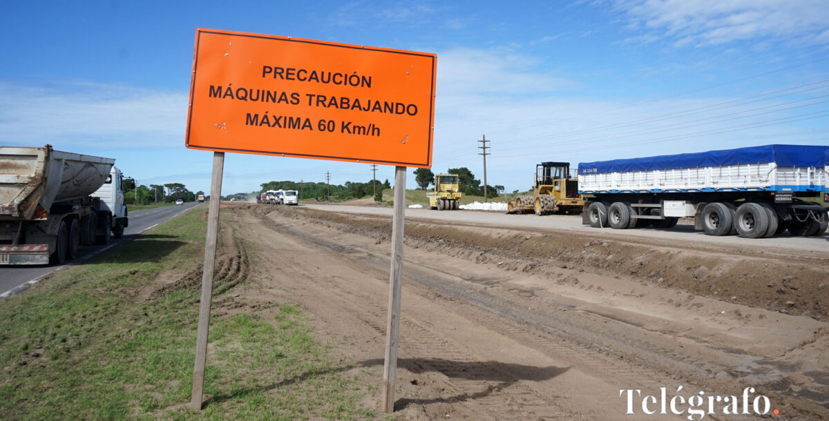Establecen un desvío al tránsito en ruta 11 por la obra de doble mano