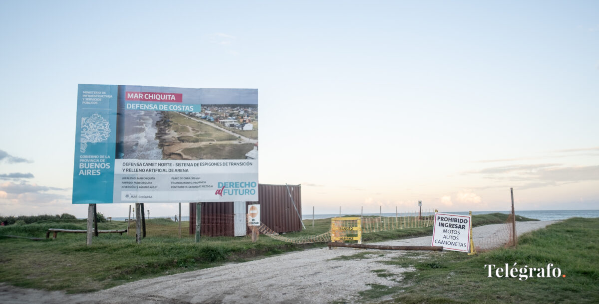 Escolleras en Camet Norte: “El proyecto es clave para la protección del frente marino”