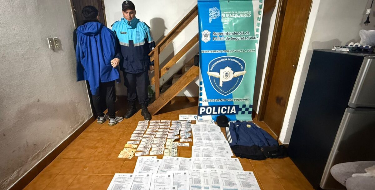 Desarticulan red que comercializaba obleas de VTV y GNC falsas en La Costa