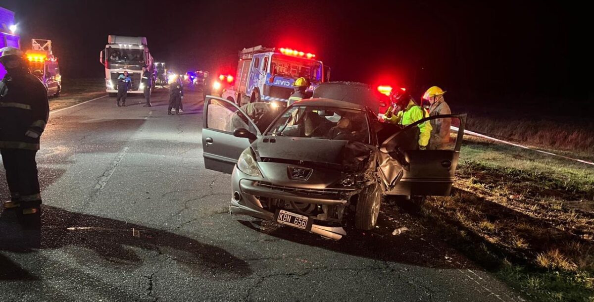 Triple choque en ruta 11: varios heridos y dos perros muertos