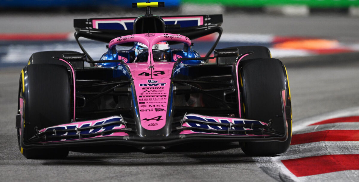 F1 en Singapur: tras una gran largada, Colapinto perdió puestos en el final y llegó 16°