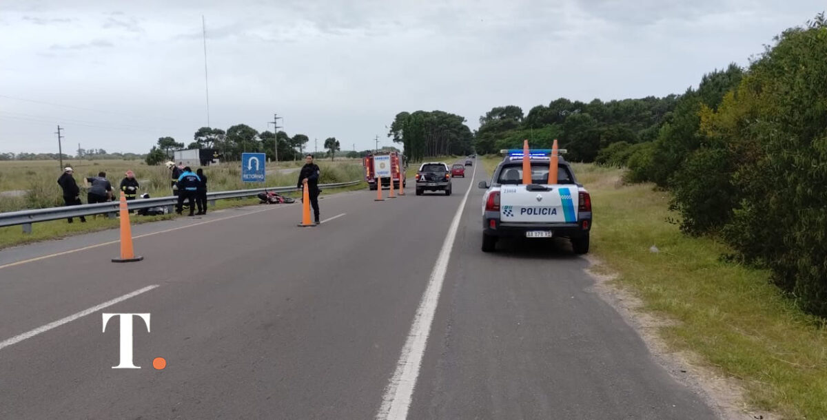 Un motociclista resultó herido tras un despiste en ruta 11