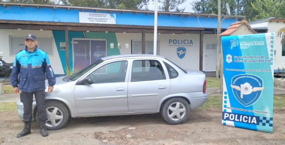 Una aprehendida en Pinamar por circular con un vehículo buscado por una estafa