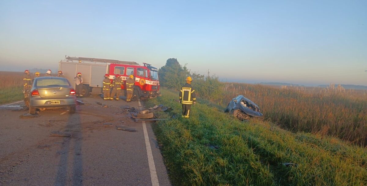 Fatal choque frontal en ruta 74: murió un hombre de 73 años y hay dos heridos