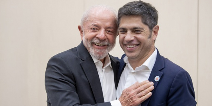 Kicillof junto a Lula: “Hay otro camino que no es el de la guerra y la crueldad”